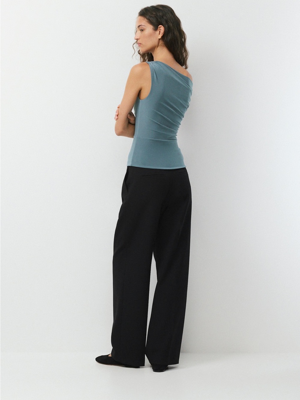 NWT - Aritzia Babaton Smooth Matter Gallery Top - Blue Mirage - Large - Picture 5 of 8